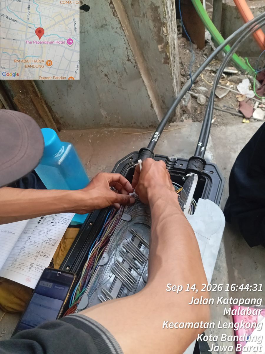 Instalasi & Terminasi ODP — Jl. Katapang Malabar, Lengkong — Kota Bandung, Jawa Barat