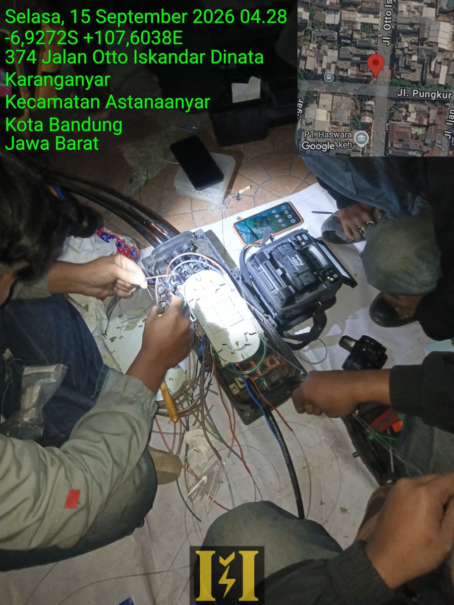 Splicing fiber optik di lapangan